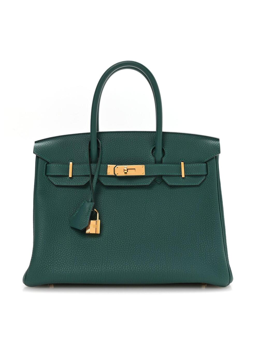 Hermes Togo Birkin 30 Malachite #295673H23B